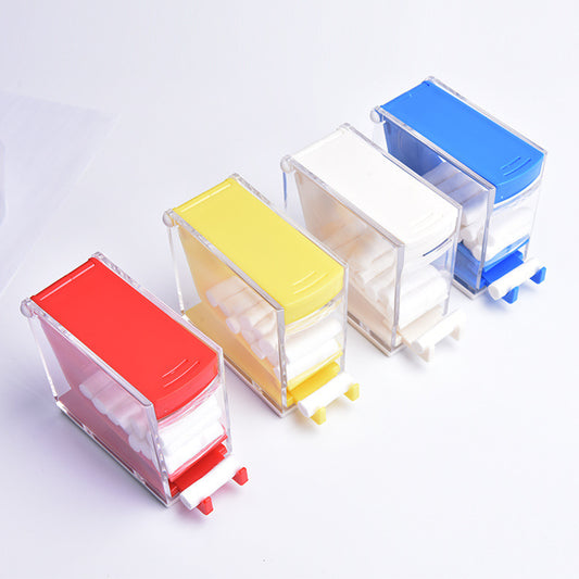 Simple Dental Pressing-Type Cotton Roll Box Dispenser (4 Colors)