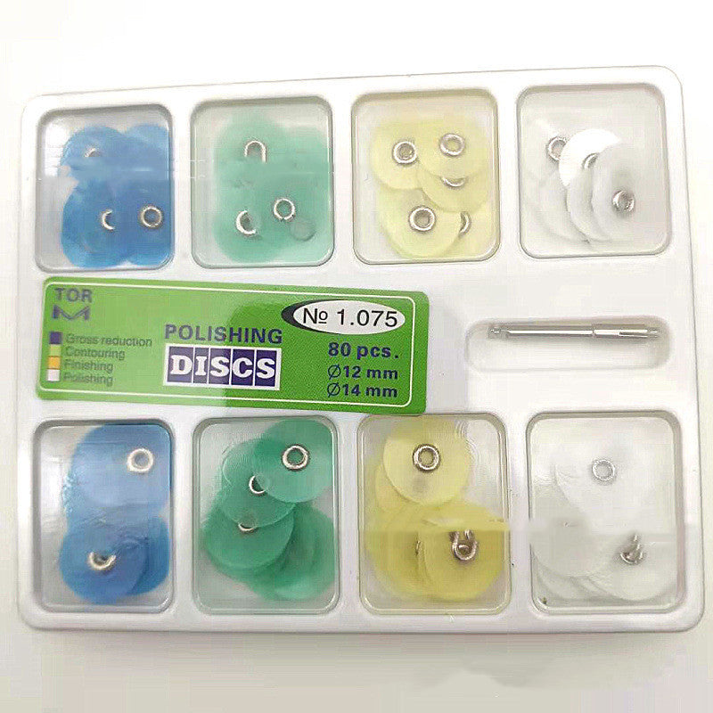Dental Material Polishing Disc – 80pcs with Mandrel