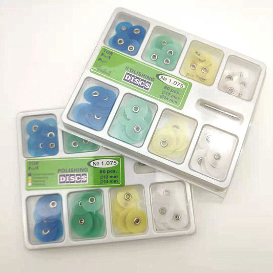 Dental Material Polishing Disc – 80pcs with Mandrel