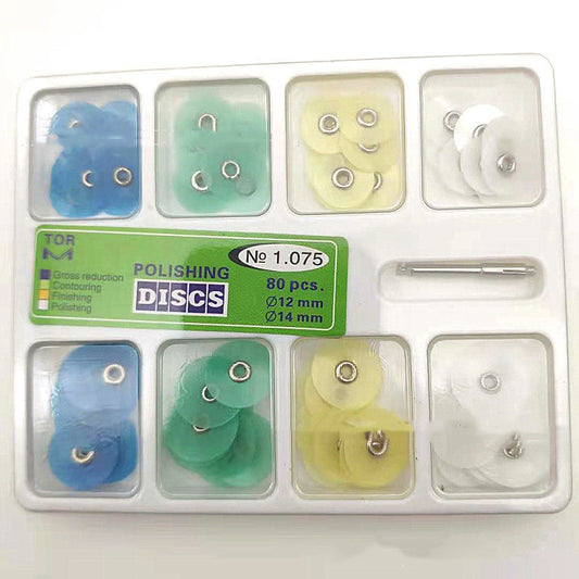 Dental Material Polishing Disc – 80pcs with Mandrel