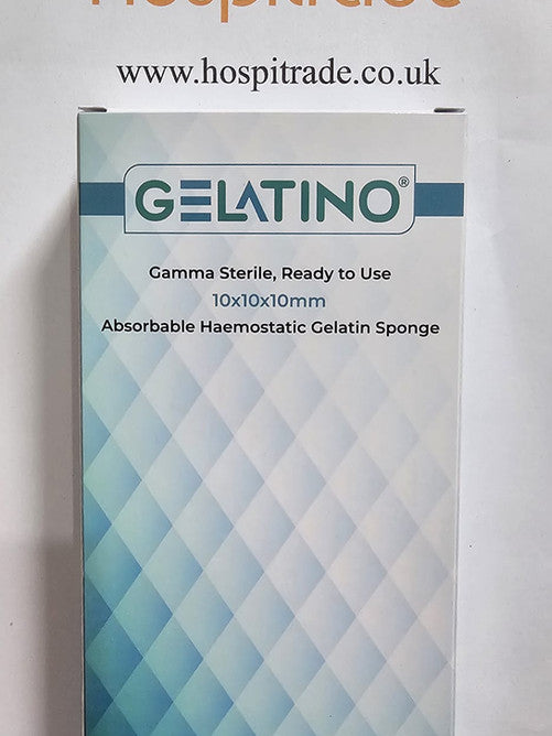 Absorbable Hemostatic Sponge – 10x10x10mm, Pack of 32