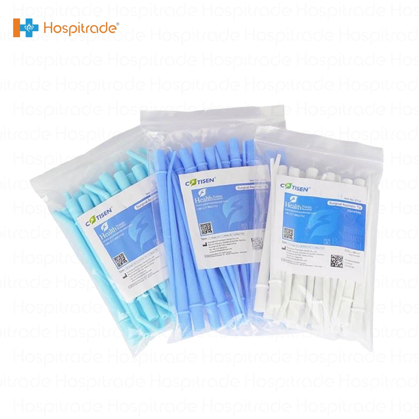 Disposable Aspirator Tips Medium – Pack of 25 | Hygienic Dental Suction Tips for Clinics