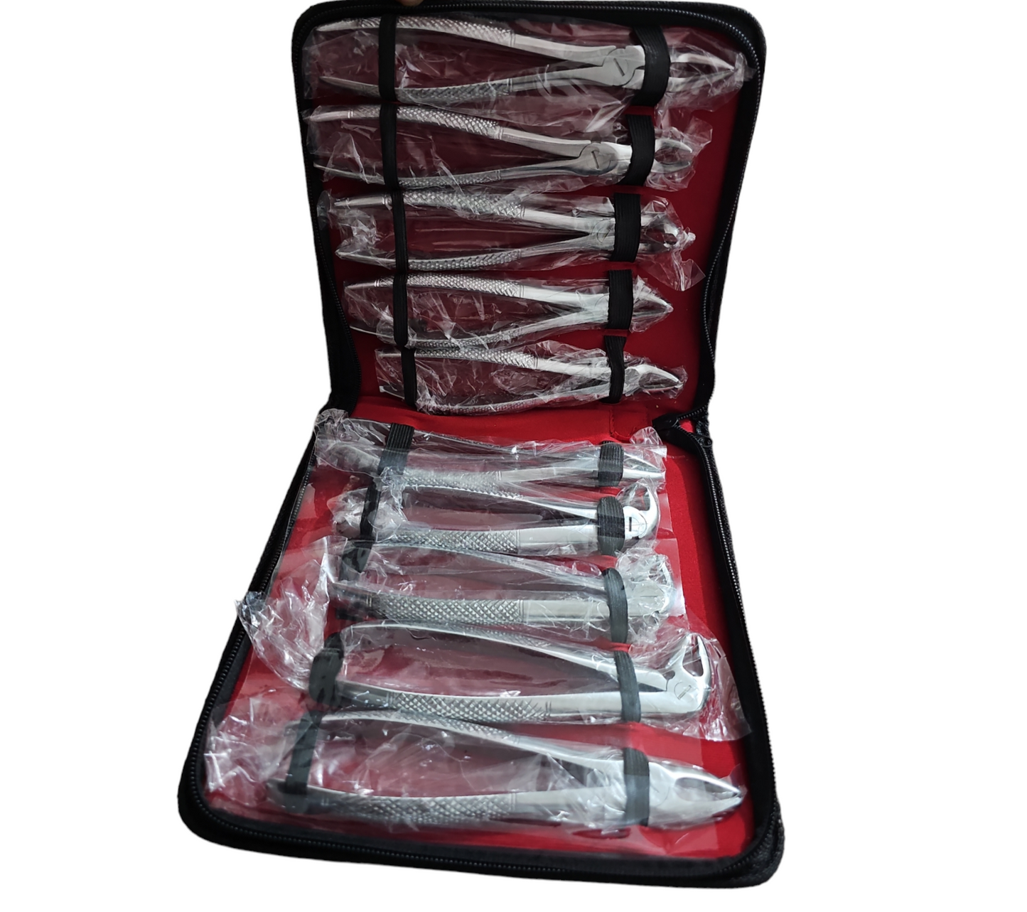 Dental Extraction Forceps Kit – 10-Piece Stainless Steel Set for Tooth Removal