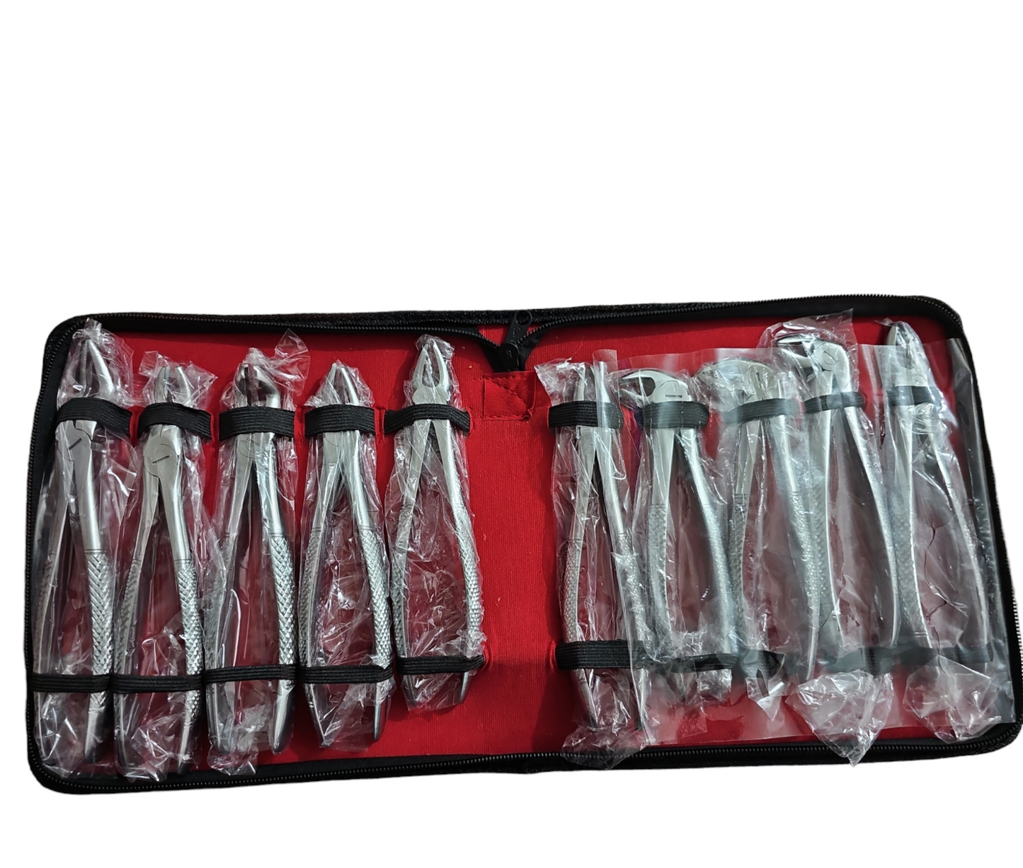 Dental Extraction Forceps Kit – 10-Piece Stainless Steel Set for Tooth Removal