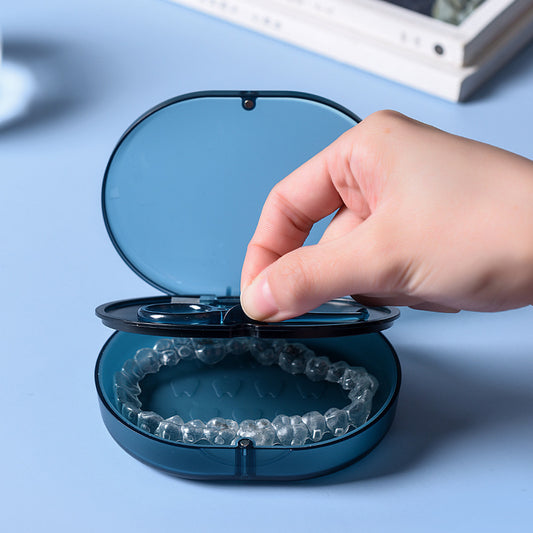 Magnetic Suction Aligners Box with Mirror Storage – Dental Cover Box (4 Colors)