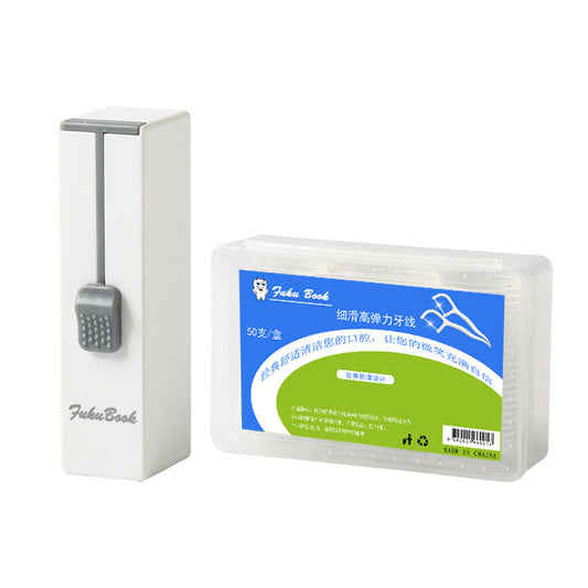 Portable Automatic Dental Floss Box – Floss Picks (Pack of 1/50pcs)