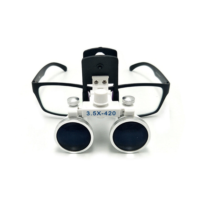 Dental Clip-Type Magnifying Glass – 2.5X/3.5X Loupe for Precision Dentistry