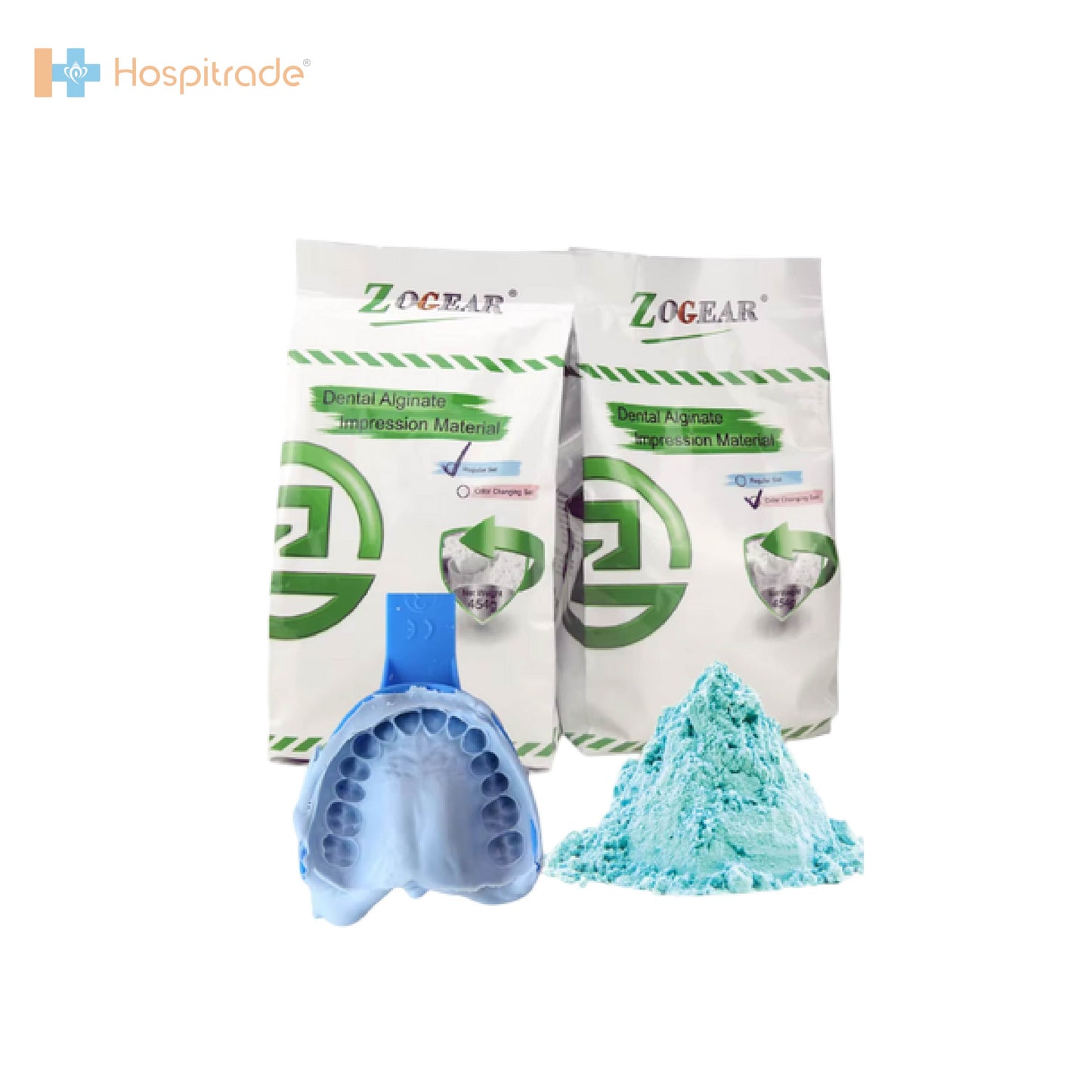 Fast-Set Alginate Impression Powder – 454g Tub.