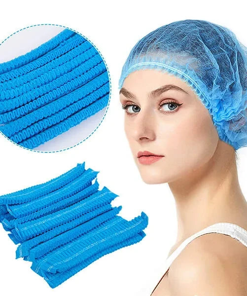 Bouffant Cap Mob Cap, Hygiene Hair Nets, Hair Protection Pack of 100