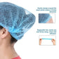 Bouffant Cap Mob Cap, Hygiene Hair Nets, Hair Protection Pack of 100