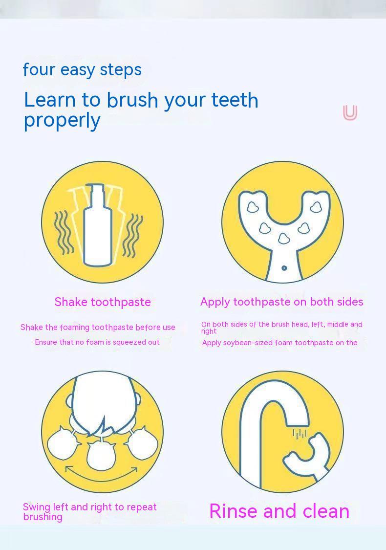 Children’s U-Shaped Toothbrush – Soft Silicone Baby Tooth Cleaner | BPA-Free