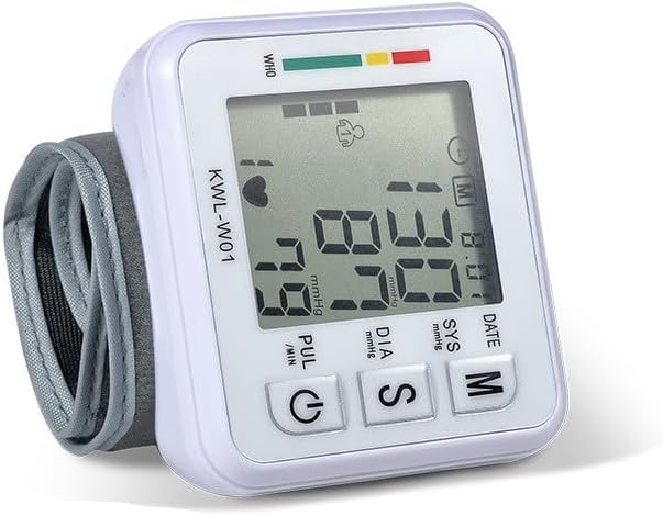 Wrist Blood Pressure Monitor – Digital BP Machine with WHO Indicator, 2×99 Memory & Large LCD Display