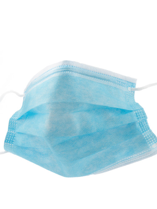 3-Ply Non-Woven Blue Masks with Earloop – EN 14683 Type IIR Certified, Pack of 100