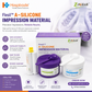 Dental Putty Impression Material – Fast Set Silicone | Catalyst + Base 400+400g & 2x Light Body 50ml