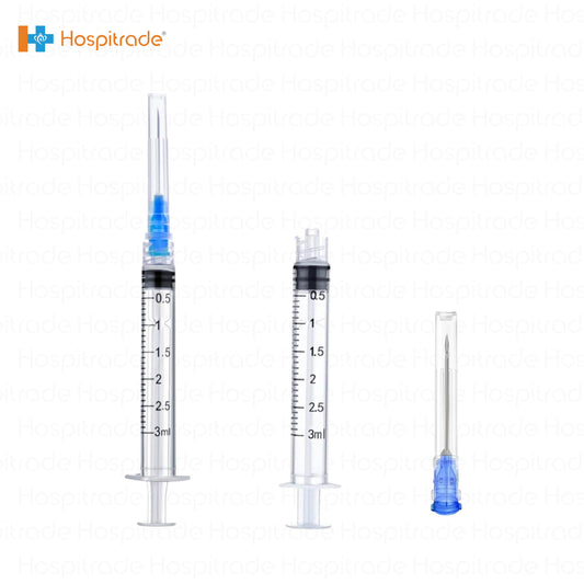 3ml Oral and Dental Irrigation Syringe with needle ideal for Dental Procedures-Pack of 100