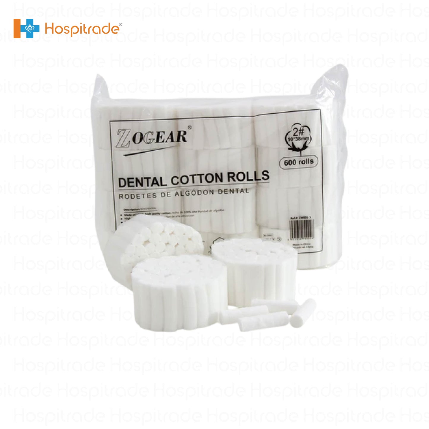 Dental Cotton Rolls Size 1 – 0.8CM X 3.7CM (pack of 1000)