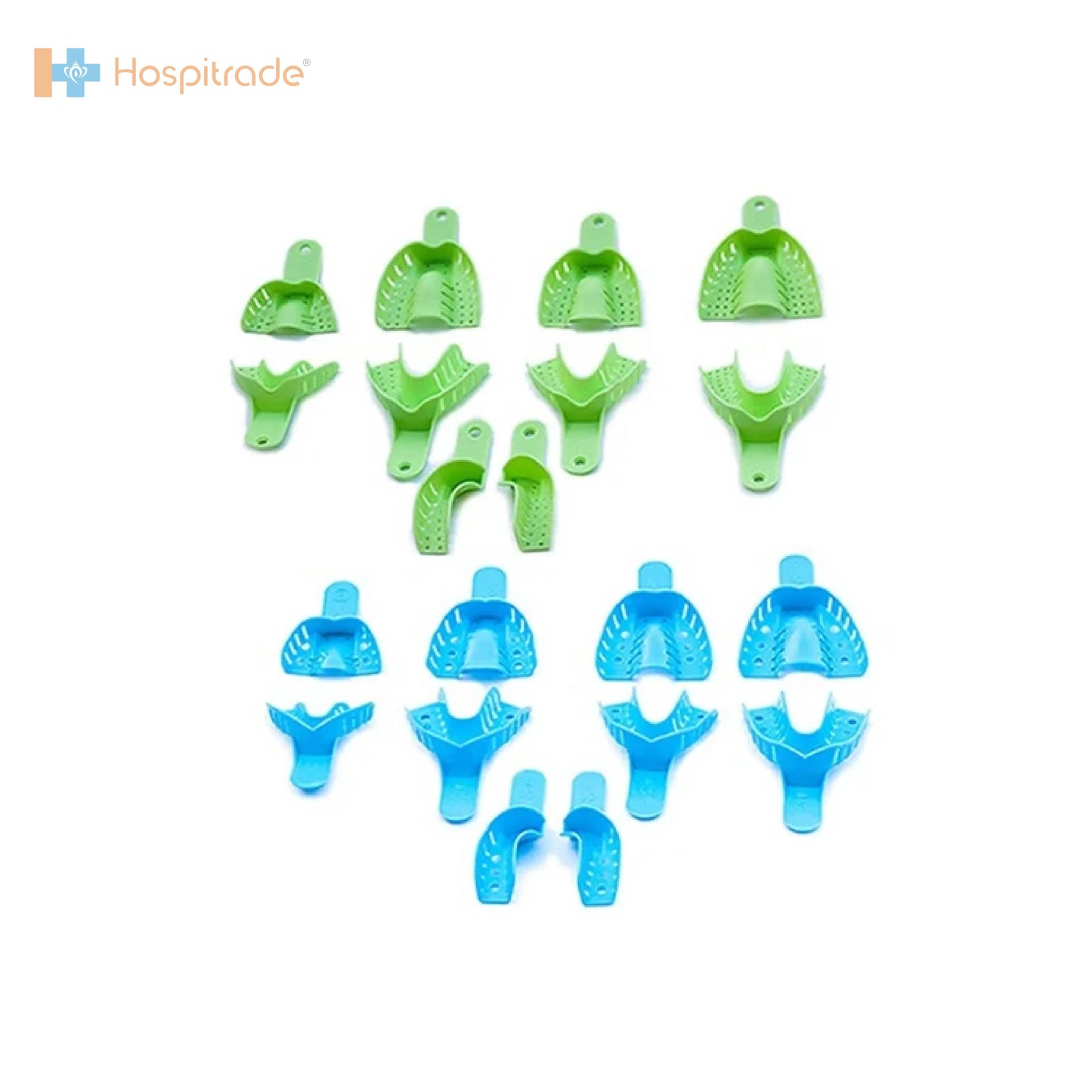 Disposable Dental Impression Trays for Dentistry – Set of 10