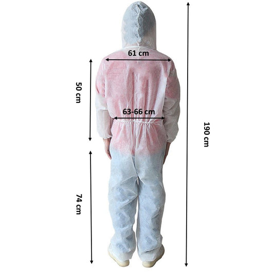 Disposable Coverall Type 5/6 – Full Body Protection Suit | Pack of 50