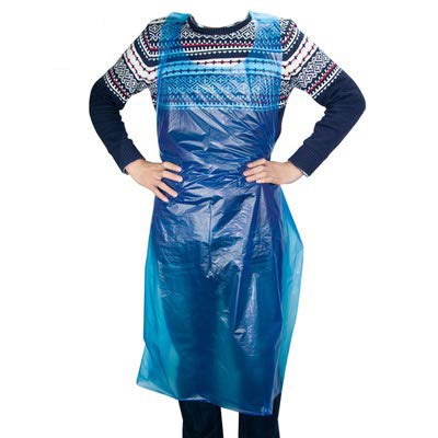 Disposable Blue Plastic Apron – Waterproof & Lightweight | Pack of 100