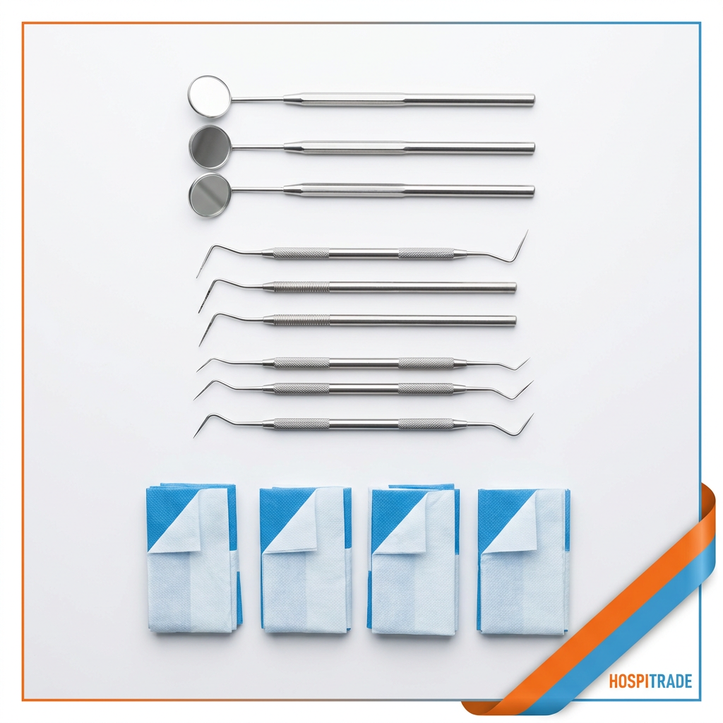 Hospitrade Dental Examination Kit - flat lay