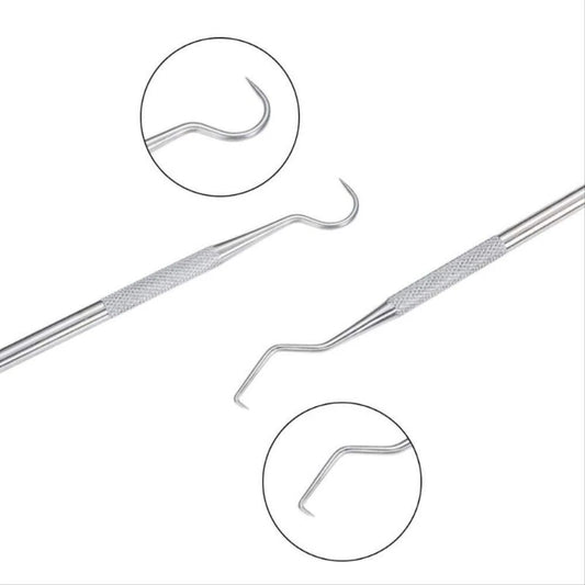 Stainless Steel Dental Probe – Double-Ended Hygiene Tool | Pack of 2 for Dentists